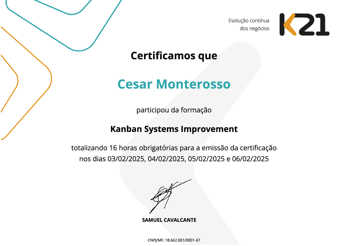 Certificado K21